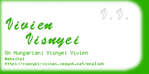 vivien visnyei business card